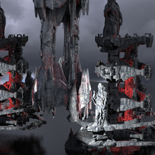 dark lord ocean towers 5 kitbash 3d print model - Mito3D