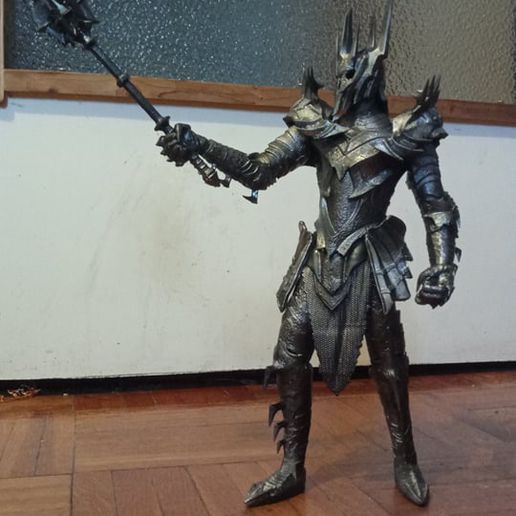 karanlık Kral Sauron lotr heykel oyun Ortaçağa ait oyuncak orta 3D print model - Mito3D