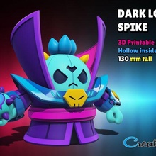 dark lord spike brawl stars - 3d print model stl printable game toy mobile character 3d print model - Mito3D