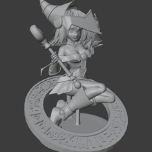 buio mago ragazza anime 3d figura gioco dmg yugioh 3d print model - Mito3D
