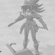 sombre magicien fille yugioh donjon dé monstres Jeu ddm 3d print model - Mito3D