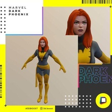 dark phoenix - marvel fenix 3d classic comics comic villain games dc obj print hero superhero xmen x-men movies 3d print model - Mito3D