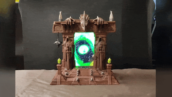 oscuro portal Guau mundo Warcraft smartphone artilugio decoración rpg juego 3d print model - Mito3D