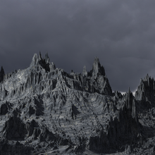 sombre rochers Montagne Roche terrain 1 3d print model - Mito3D