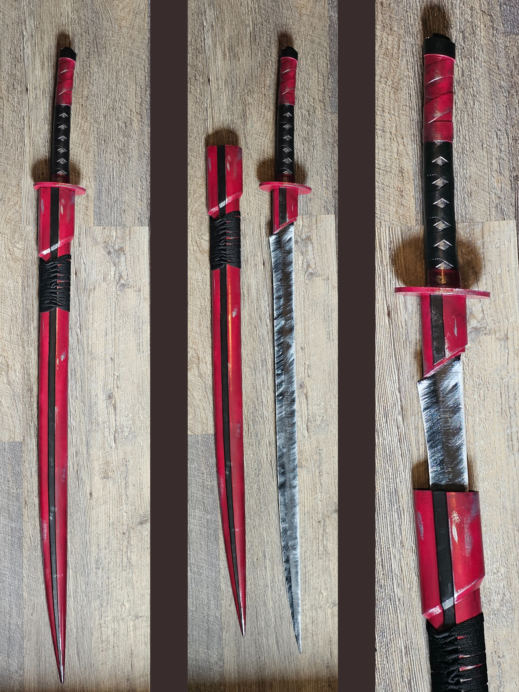 dark saber katana scabbard sword fantasy star wars mandalorian 3d print file 3D print model - Mito3D