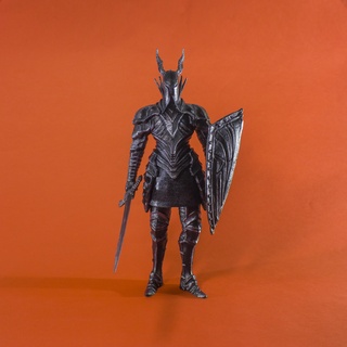 karanlık ruhlar siyah şövalye heykel destekler heykelcik Karanlık zırh Ornstein 3d print model - Mito3D