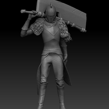 sombre âmes personnage yhorms génial machette sculpter imprimable miniature démon Jeu arme patron Weaon 3d print model - Mito3D