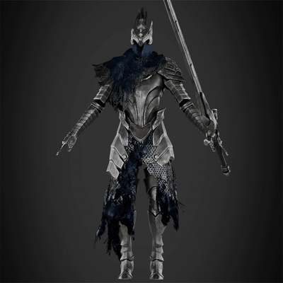 oscuro almas caballero artorias armadura espada cosplay caminante abismo oscuras imprimible proteger arma fantasía medieval casco 3d print model - Mito3D