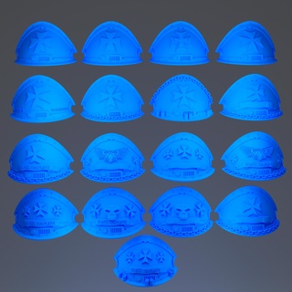 karanlık Uzay Haçlılar şövalye mekanik paletler denizciler moğollar imperium insanlık imparatorluk bölüm masaüstü oyun savaş oyunları minyatür araç sembol logo yersiz tapınakçılar 3d print model - Mito3D