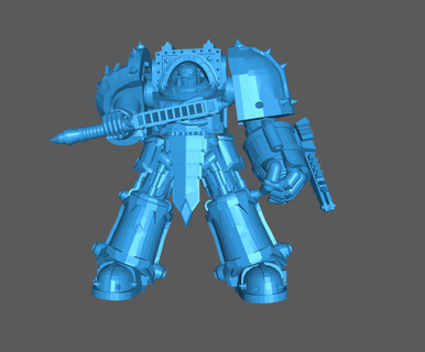 dark space lord mk4 evil marine helmet chaos marines future armor weapons power masher 3d print model - Mito3D
