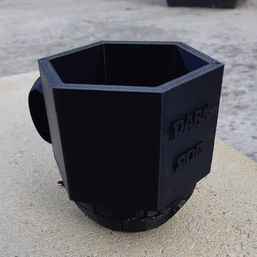 dark tass starwars gadget starwar side froce cup death star 3D print model - Mito3D