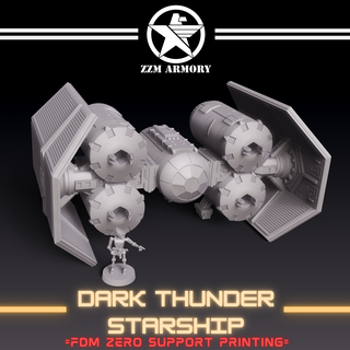 dark thunder starship starwars fdm gaming modular sci-fi star terrain wars supportfree tabletop legion wargame printable miniature table top games 30k mini 3d boardgame 3d print model - Mito3D
