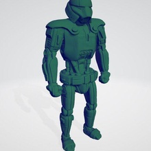 dark trooper game star wars mandelorean toy figure figurine model empire jedi scifi disney 3d print model - Mito3D