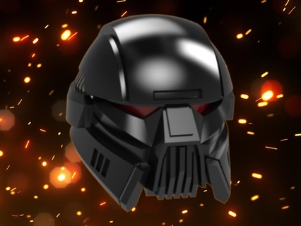 dark trooper cosplay helmet star wars mandelorean disney sith jedi costume toy custom 3d print model - Mito3D
