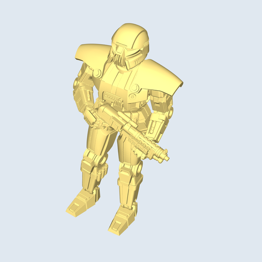 dark troopers trooper wars from the galaxies 3D print model - Mito3D