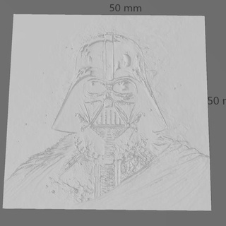 karanlık Vader Lithophanie Yıldız Savaşları Gemi Filmler 3d print model - Mito3D