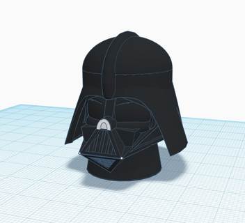 Sombrio Vader jogos fracasso guerra galáxias 3d print model - Mito3D