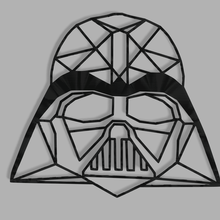 Sombrio vador arte darth Vader Estrela guerras Preto capacete 3d print model - Mito3D