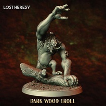 oscuro madera Troll 3d print model - Mito3D