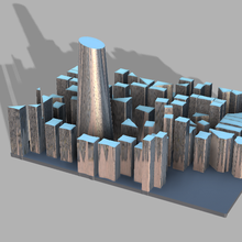 cidade Negra halotbuilding arquitetura chique 3d print model - Mito3D