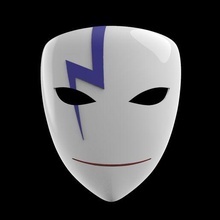 dunkler schwarz Cosplay Hallo Maske 3d print model - Mito3D
