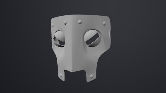 sombre donjon lépreux masque indiegame jeu vidéo sombre donjon lépreux masque cosplay soutenir fantaisie sinistre portable 3d print model - Mito3D