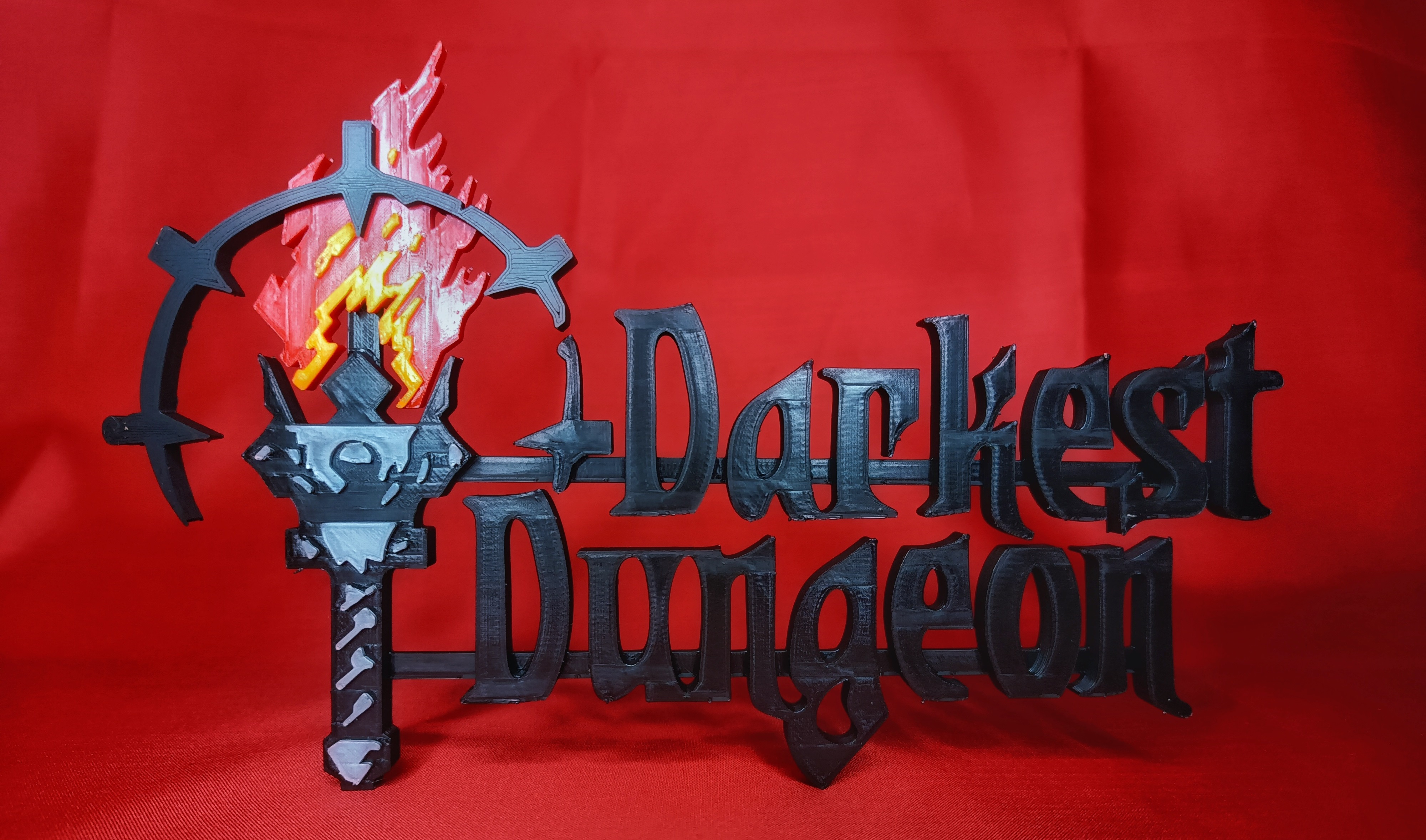 darkest dungeon logo hardcore gaming rpg merch 3D print model - Mito3D