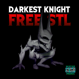 darkest knight free stl Game kickstarter batman villian dc 3d print model - Mito3D