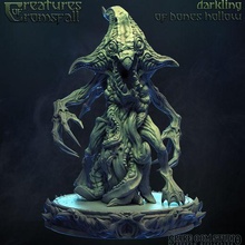 oscuro huesos hueco criatura monstruo cthulhu lovecraft misterioso mini dnd fantasía mesa horror mazmorras pionero roll20 extraterrestre cosa 3d print model - Mito3D