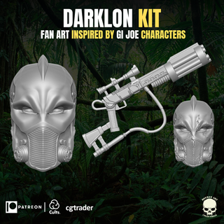 darklon kit 3d printable file action figures gi joe mezco marvel legends classified force head headsculpt gear weapon 3d print model - Mito3D