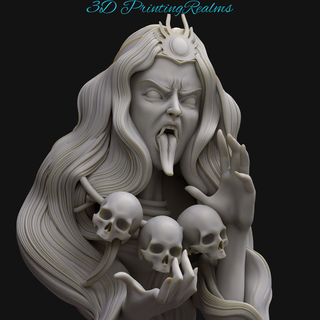 oscuridad busto oscuro hembra mesa 3d print model - Mito3D