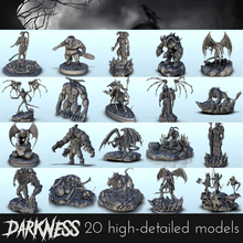 darkness pack - chaos medieval age sigmar fantasy warhammer gadget dark figures beast zombie thumbnails figurine demon devil land games accessories tabletop 3d print model - Mito3D