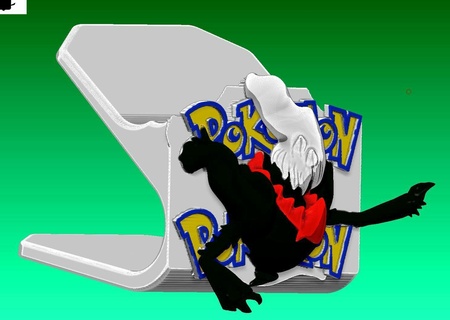Darkrai suporte controle pró interruptor Nintendo jogos jogador acessórios Pokémon mega Gengar 3d print model - Mito3D