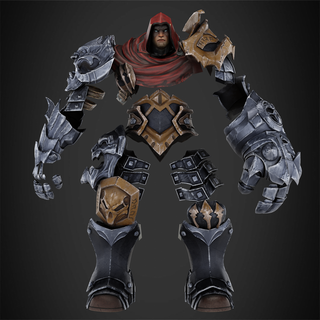 Darksiders guerra armaduras cosplay darksider videogame personagem cosplayer amor apocalipse cavaleiros nefilim carbonizado anjo demônio Varredura réplica 3d print model - Mito3D