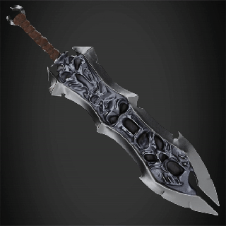 darksiders savaş kaos yiyen kılıç Kostüm oyunu Darksider video zırh cosplayer kıyamet nefilim melek iblis bıçak ağzı Büyük Sanat taramak kopya 3d print model - Mito3D