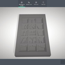 darkvador lego chocolate tablet mould home 3d print model - Mito3D