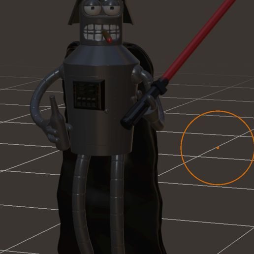 darth bender futurama starwars 3D print model - Mito3D