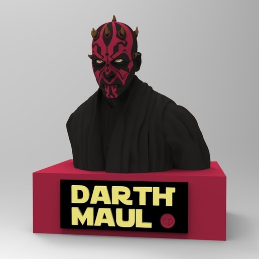 darth maul art film star wars sith 3D print model - Mito3D