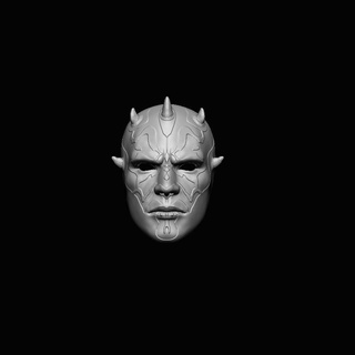 darth mazo máscara usable Arte estrella guerras sith 3d print model - Mito3D