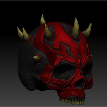 darth maul cranio art busto le guerre stella 3d print model - Mito3D