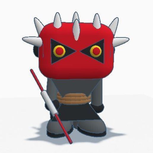 darth maul di star wars funko vari stella le guerre 3D print model - Mito3D