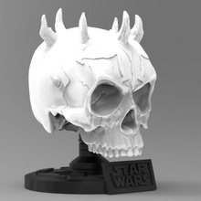 darth moul cráneo mini art jedi sith figura de los huesos el la anatomía marvel película star wars starwars darthmoul 3d print model - Mito3D