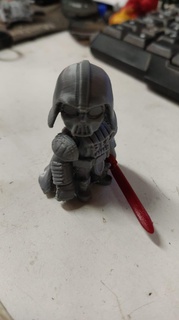 darth Vader Guerra Estrelas jogos brinquedo articulado flexi soldado sith Jedi vilão miniatura chibi 3d print model - Mito3D