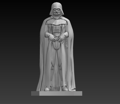 darth vader art guerra de las galaxias star wars villano pelicula fan art escultura 3d print model - Mito3D