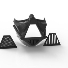 darth vader maskesi antifacial oyun maske mask3d covid19 covid pandemik starwars maskprint oyunlar oyuncaklar tasarım 3d 2020 3d print model - Mito3D