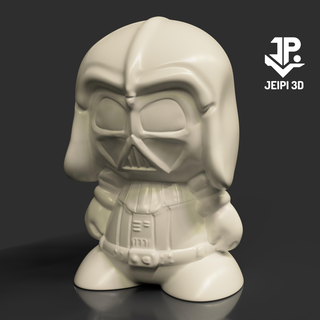darth Vader chibi Estrela guerras porquinho banco chubaca Chewbacca personagem yoda 3d print model - Mito3D