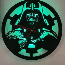 dark vader l'horloge déco étoile guerres 3d print model - Mito3D