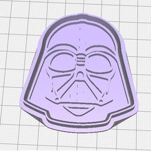 Darth Vader kurabiye sevimli kabartma 3d print model - Mito3D