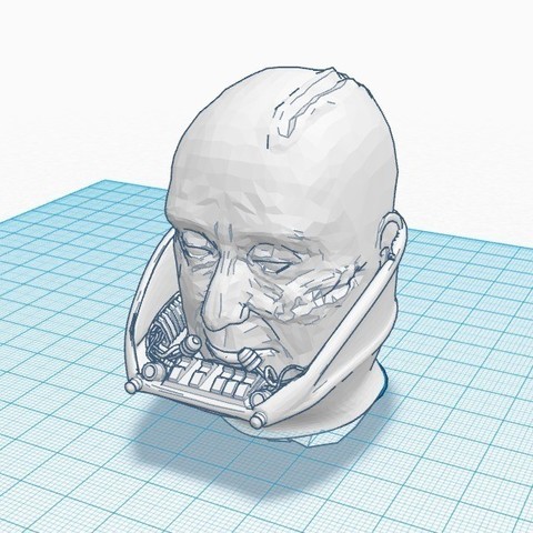 darth vader face reveal people star wars starwars 3D print model - Mito3D