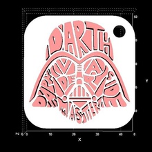 darth vader keyhanger divers 3d print model - Mito3D